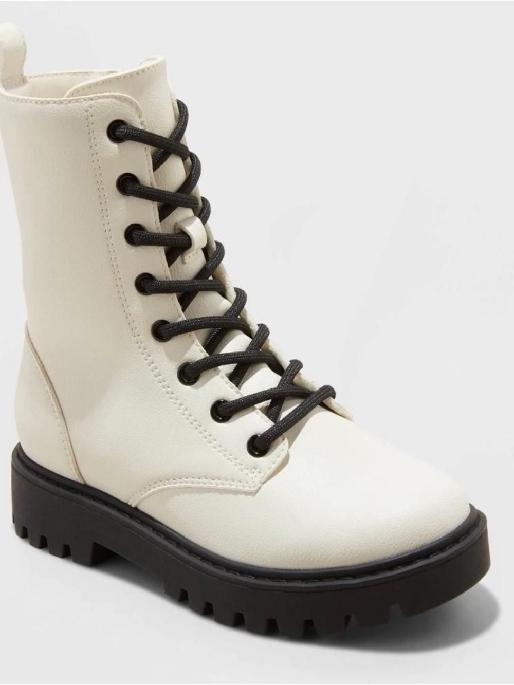 Art Class Cream Khari Lace-up Boots Size 13